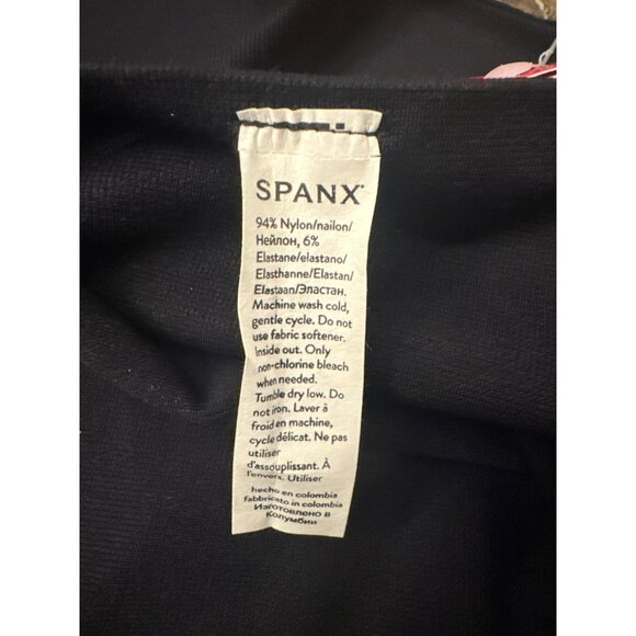 Spanx Black Leggings Size Large 10-12 Ecocare Ankle High-Waisted Womens NWT - Picture 5 of 6